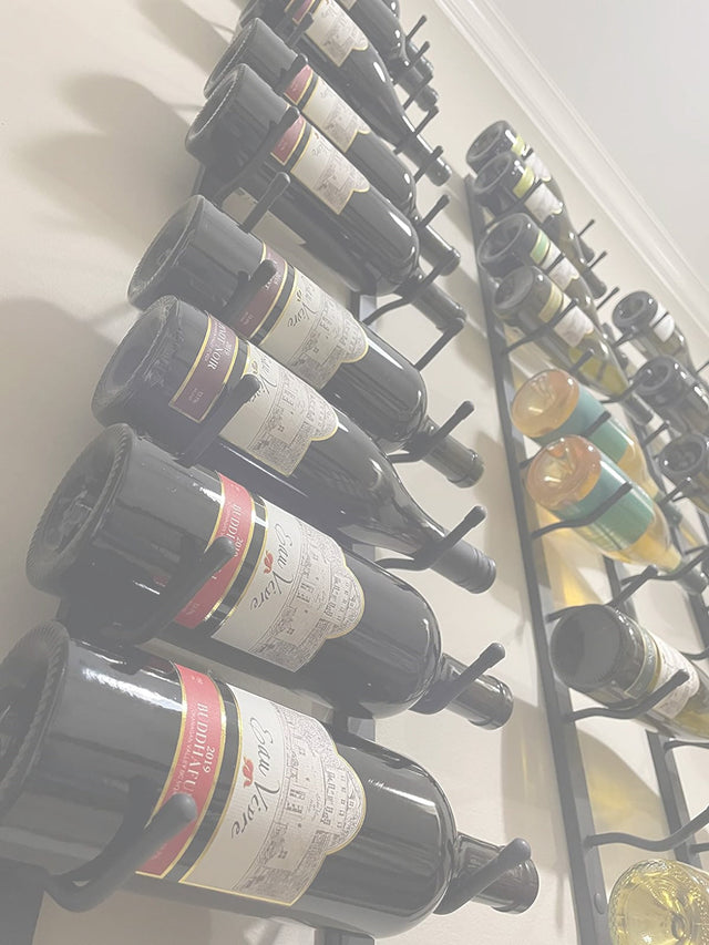 wall-mounted wine rack wine cave home storage decor