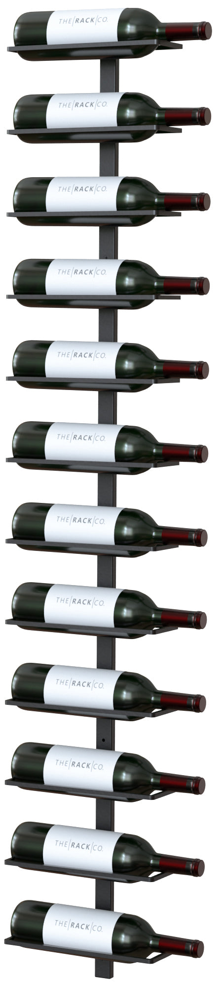 Wall-mounted Wine rack Center-Frame metal 12 bottles Wine storage display