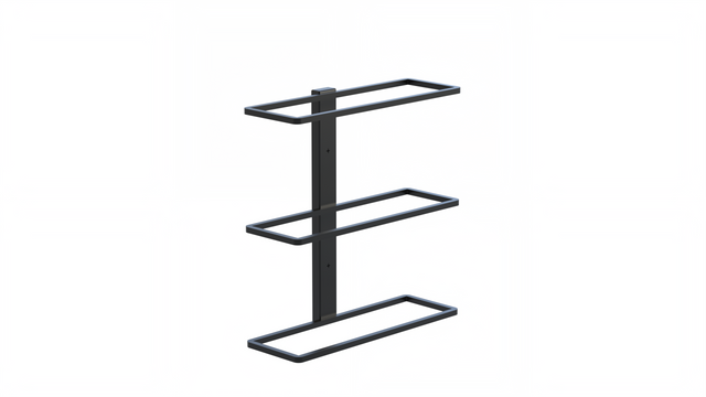 Wall-mounted Wine rack Center-Frame metal 3 bottles Wine storage display