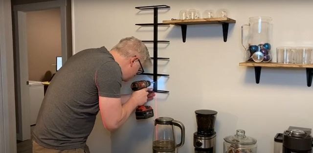 Center-Frame Wall Mounted Wine Rack DIY Wine Cellar project Wine Cave Easy installation