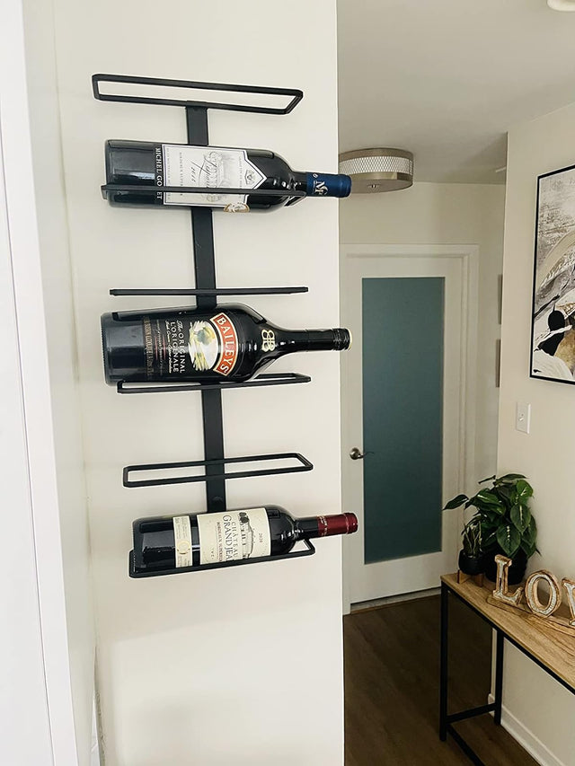 Center-Frame Wall Mounted Wine Rack DIY Wine Cellar project Wine Cave Modern 6 bottles