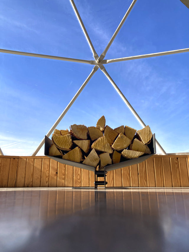 MidCentury Modern Firewood Rack for Fireplace Decor Accessories The Rack Co