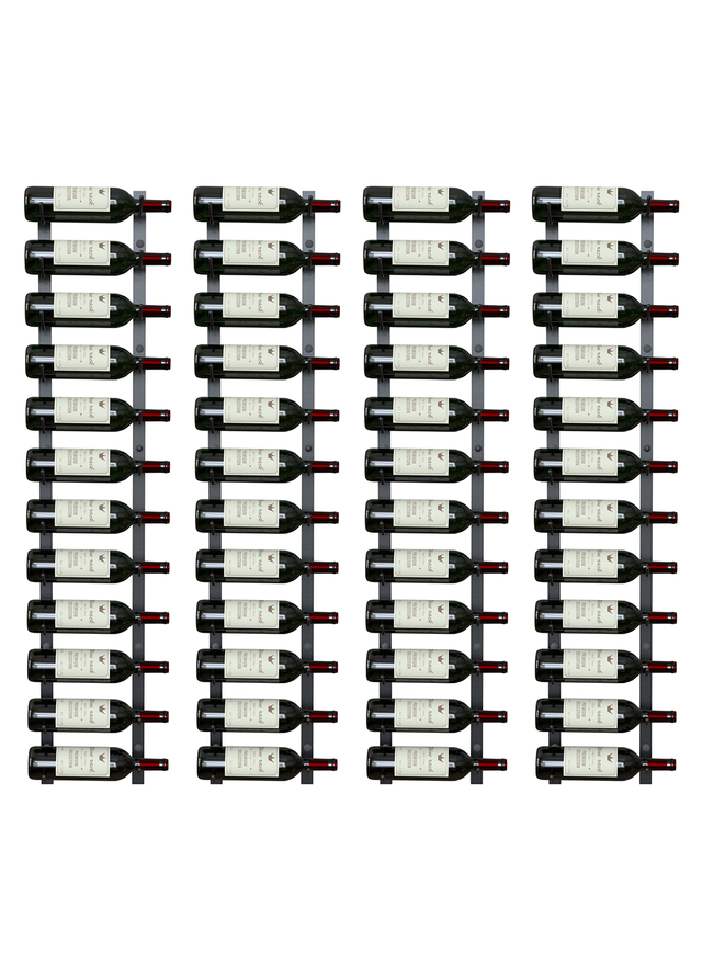 Kit Classic Wine Rack for 48 bottles 4 rows of 12 bottles The Rack Co Home Wine Cellar for Wall Display Storage