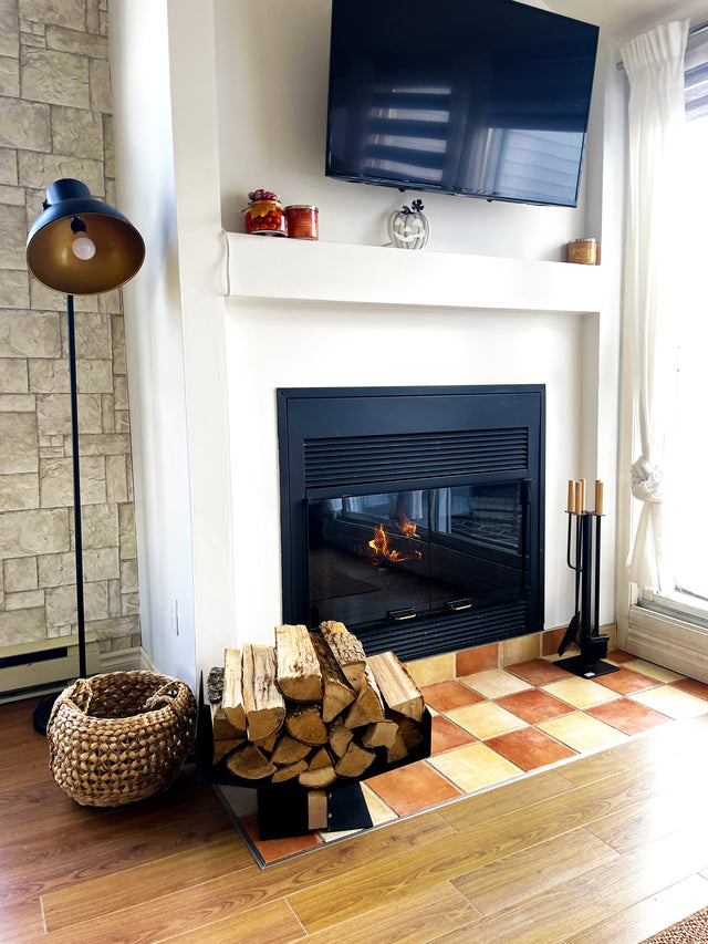 Midcentury Modern Firewood Rack