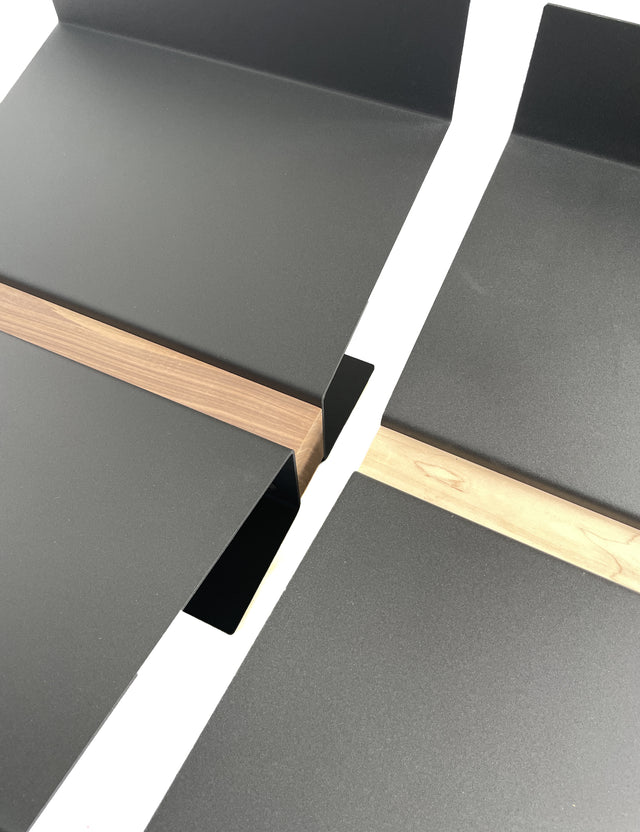 Midcentury Modern Fireplace Rack for Wood burning Stove The Rack Co Metal Maple or Walnut