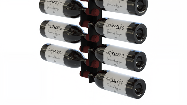 Showcase your wine collection in style! The Neck-Grip Wall Mount Wine Rack offers a secure, floating bottle display for 18 bottles—a must-have for wine cellars & modern kitchens.