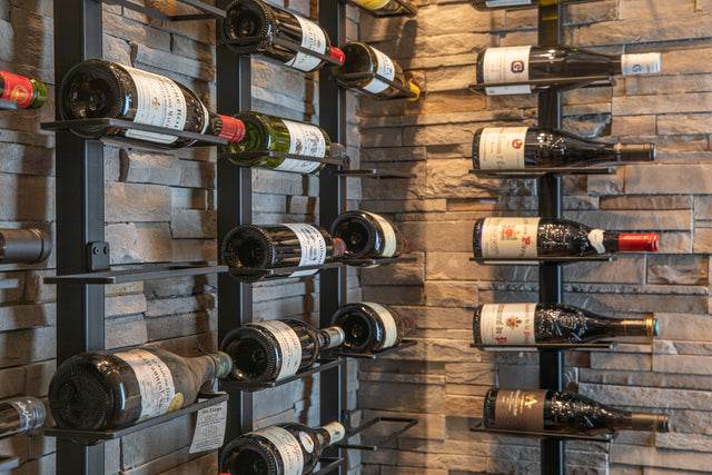 Wine Rack Column Floor to Ceiling The Rack Co custom made in Canada for Home Wine Cellar Display Storage