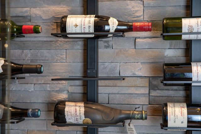 Wine Rack Column Floor to Ceiling The Rack Co custom made in Canada for Home Wine Cellar Display Storage