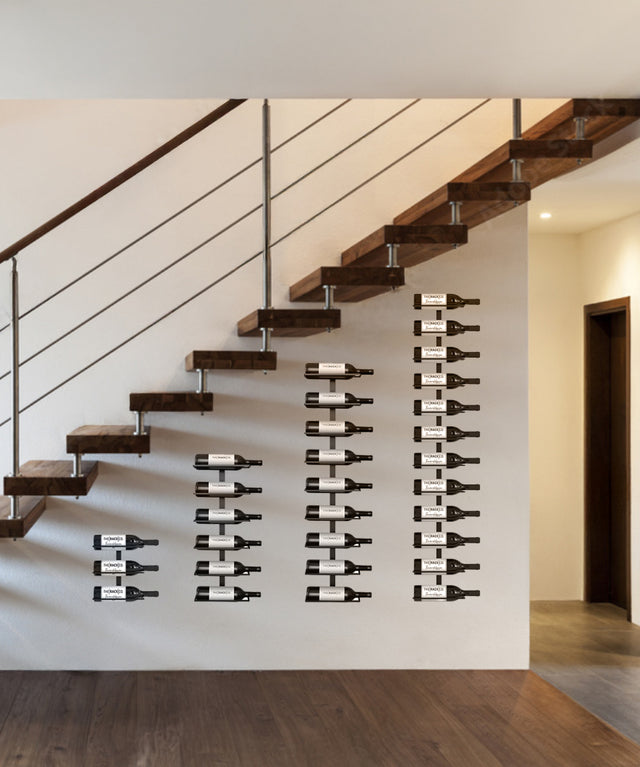 Under stairs Wine Cellar Kit Angle Shape Wall Mount Storage 30 Wine Bottles from The Rack Co