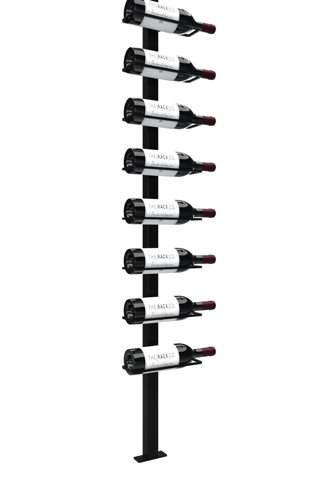 Wine Rack Column Floor to Ceiling The Rack Co custom made in Canada for Home Wine Cellar Display Storage Adjustable bottom fixture