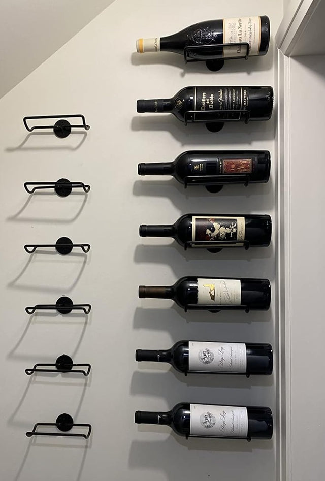 Single Wall Mounted Wine Rack for Wine Collection Display