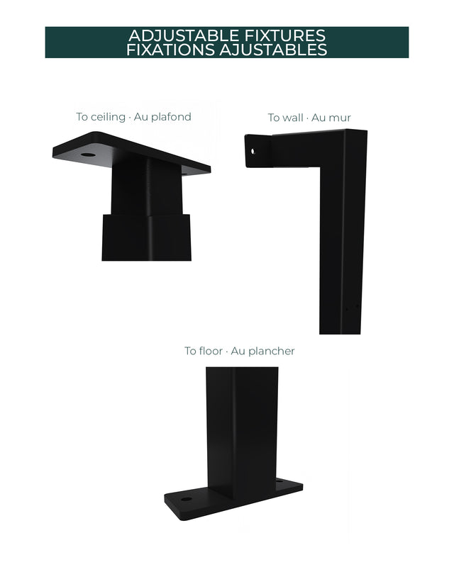 Orford wine cellar column floor-to-ceiling and floor-to-wall installation options