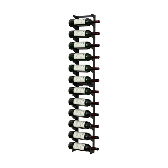 Wall Mounted Wine Rack Model Y from The Rack Co Made in Quebec Canada Metal Wine Display Storage 12 bottles