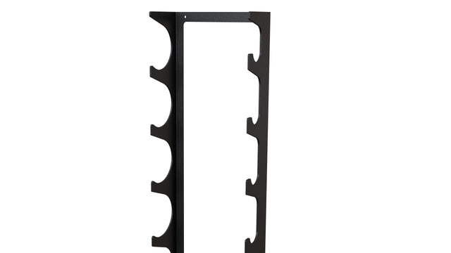 Close up on Wall Mounted Wine Rack Model Y from The Rack Co Made in Quebec Canada Metal Wine Display Storage 6 or 9 Bottles