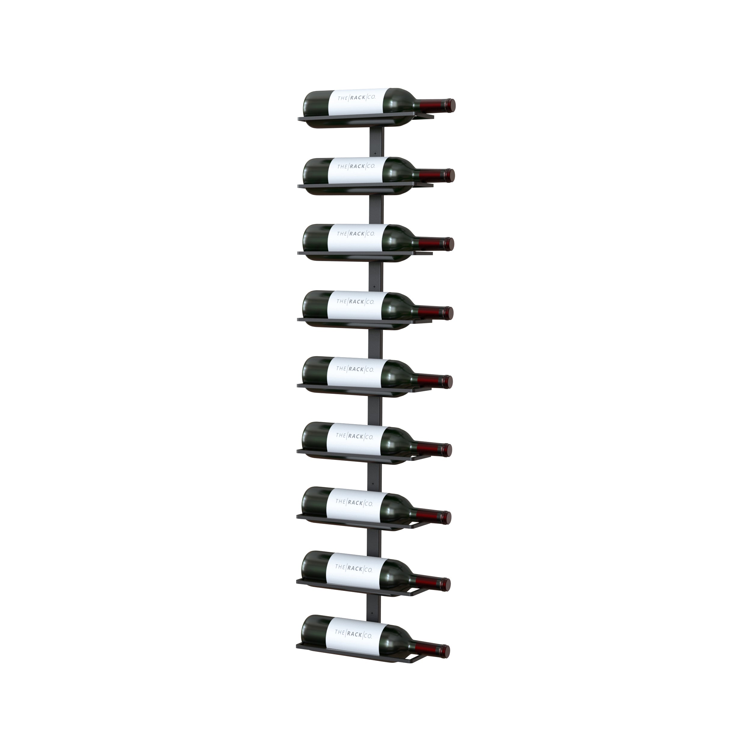 Center-Frame Wall Mounted Wine Rack DIY cellar project Wine Storage display 9 bottles