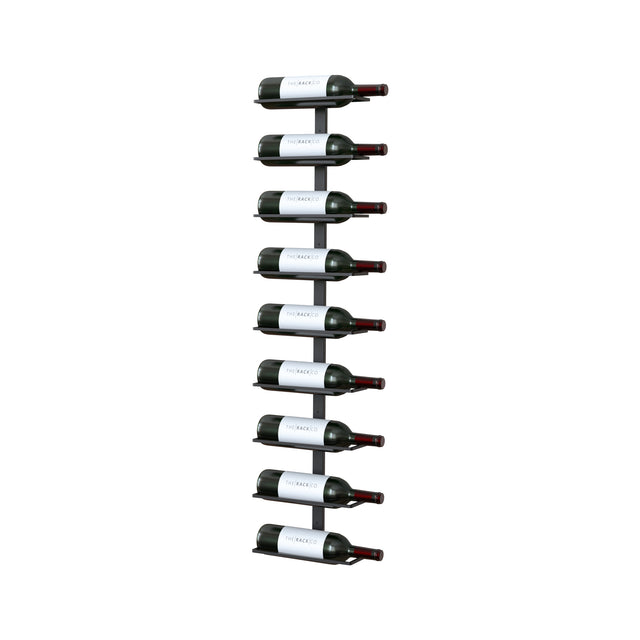 Center-Frame Wall Mounted Wine Rack DIY cellar project Wine Storage display 9 bottles