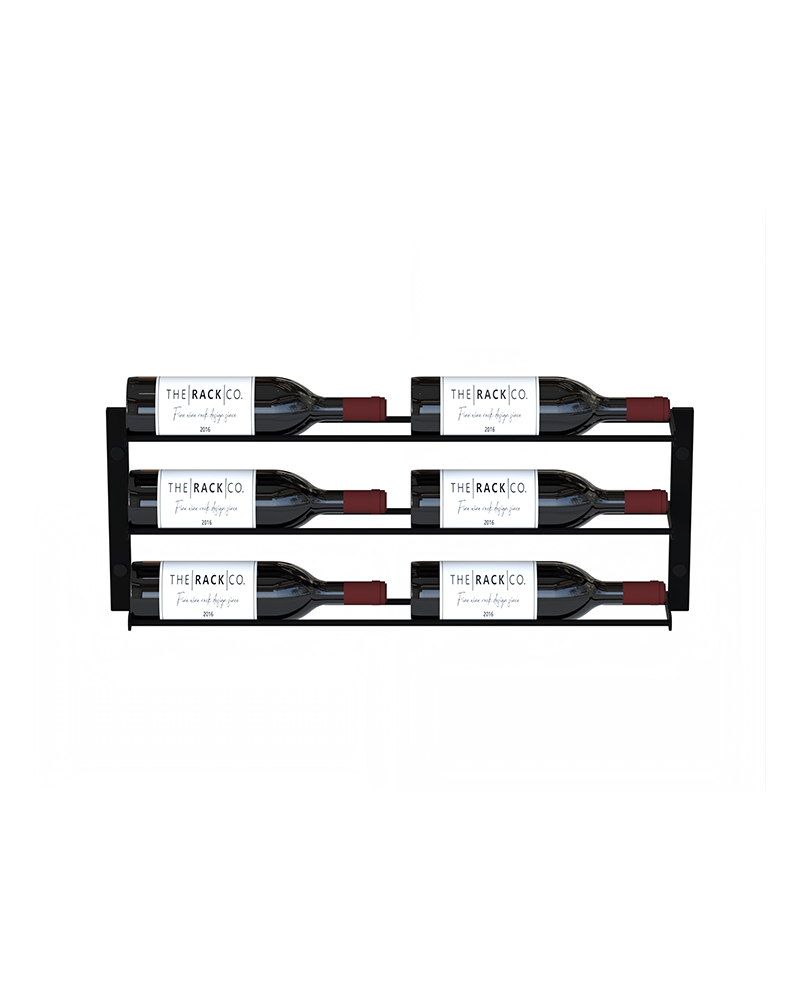 Horizon Wall Mounted Wine Rack - Slim horizontal wine rack home cellar ...