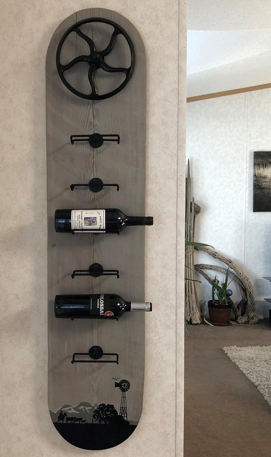 Single Metal Wall Mounted Wine Rack from The Rack Co. DIY Wine Storage Cellar