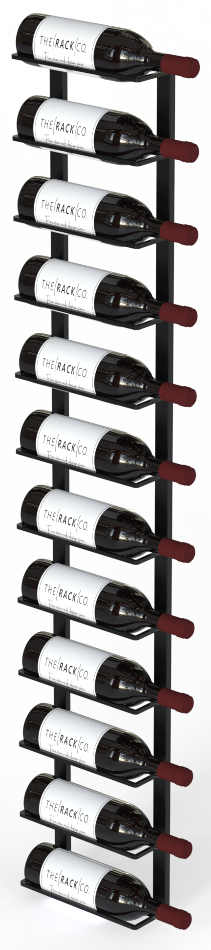 Wall-Mount Wine Rack Double Frame for 12 bottles from The Rack Co.