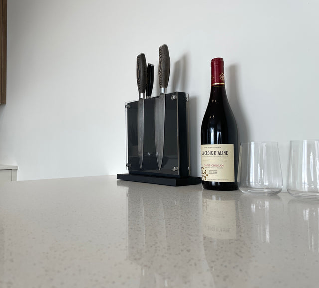 Magnetic Wood Knife Block