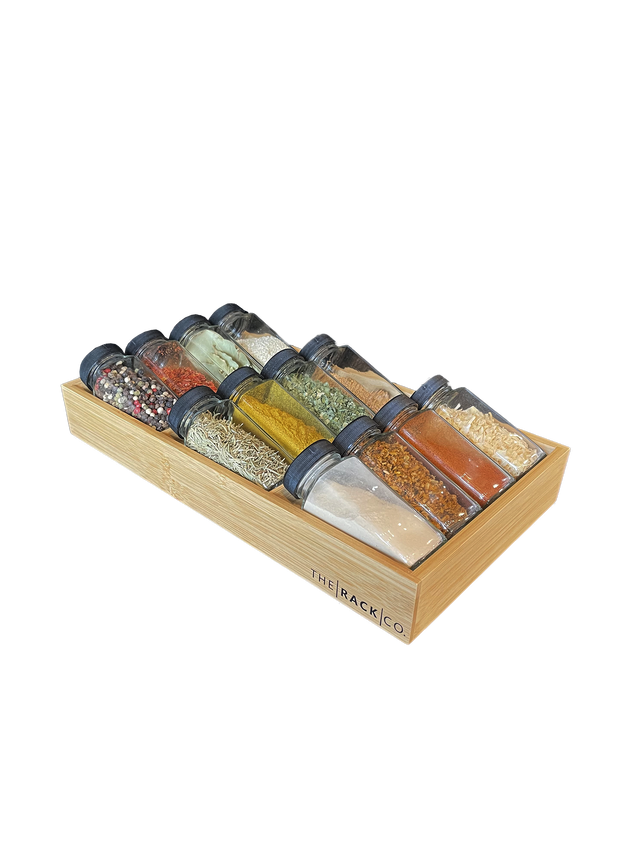 Spice Rack for Drawer 12 bottles jars capacity Kitchen Storage Accessories from The Rack Co.