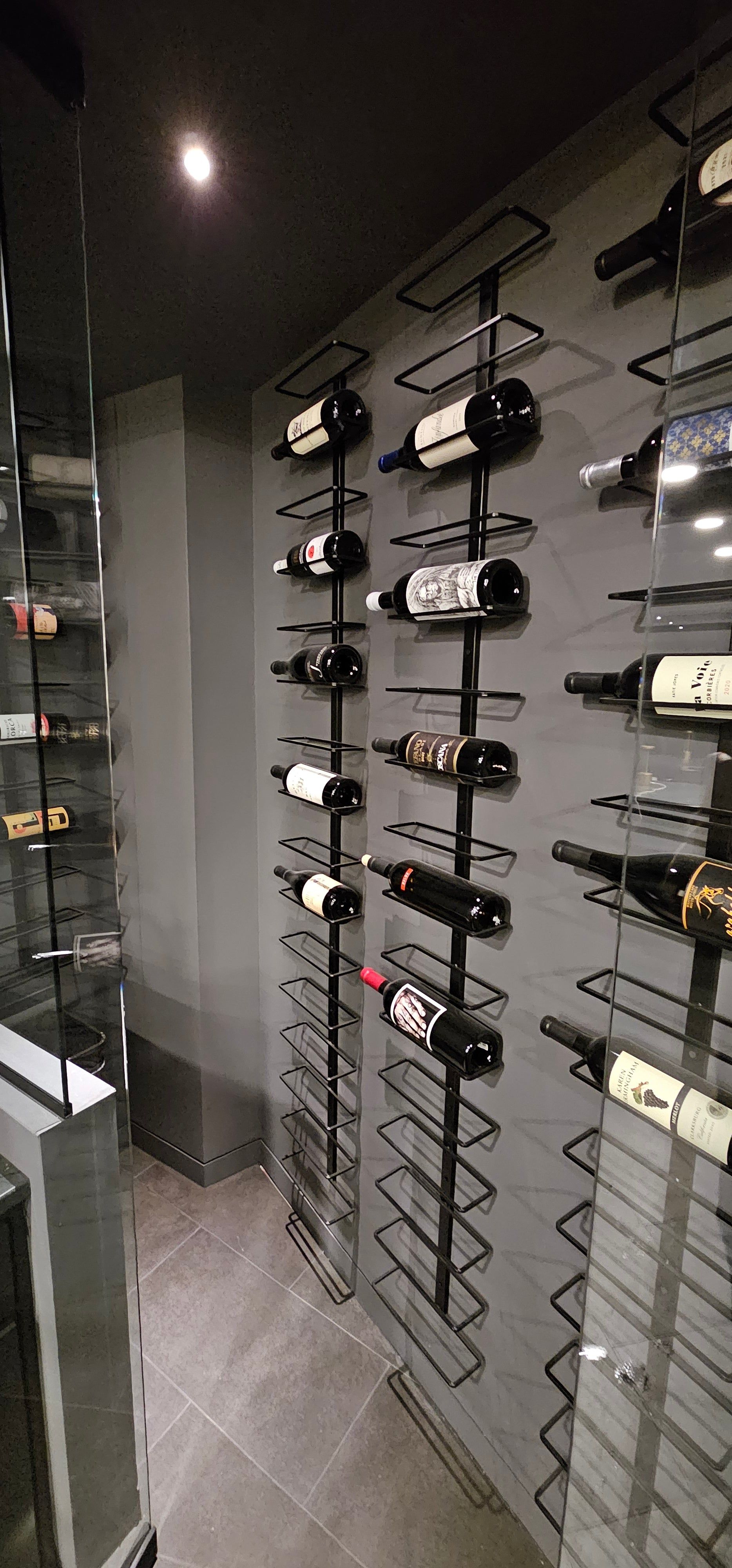 Metal Wall-Mounted Wine Rack DIY Wine Cellar Storage Display by The Rack Co.