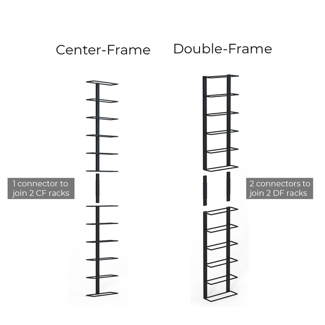 Wall-Mounted Wine Rack Connector for The Rack Co Center Frame Double Frame DIY vertical storage