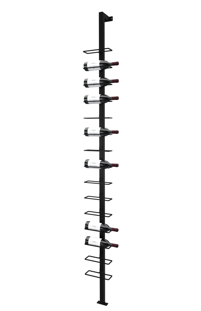 Wine Rack Column Floor to Wall The Rack Co custom made in Canada for Home Wine Cellar Display Vertical Storage for glass enclosure wine cave