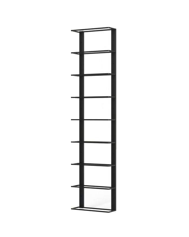 Vertical Double-Frame modular wine rack wall mounted column by The Rack Co with label-forward bottle storage