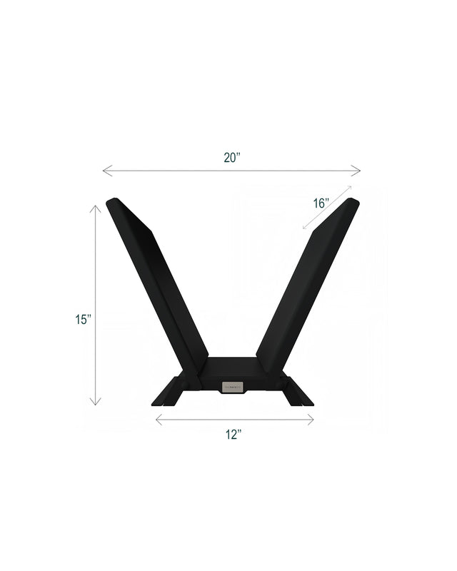 Model V V-shaped firewood rack dimensions for compact indoor firewood storage