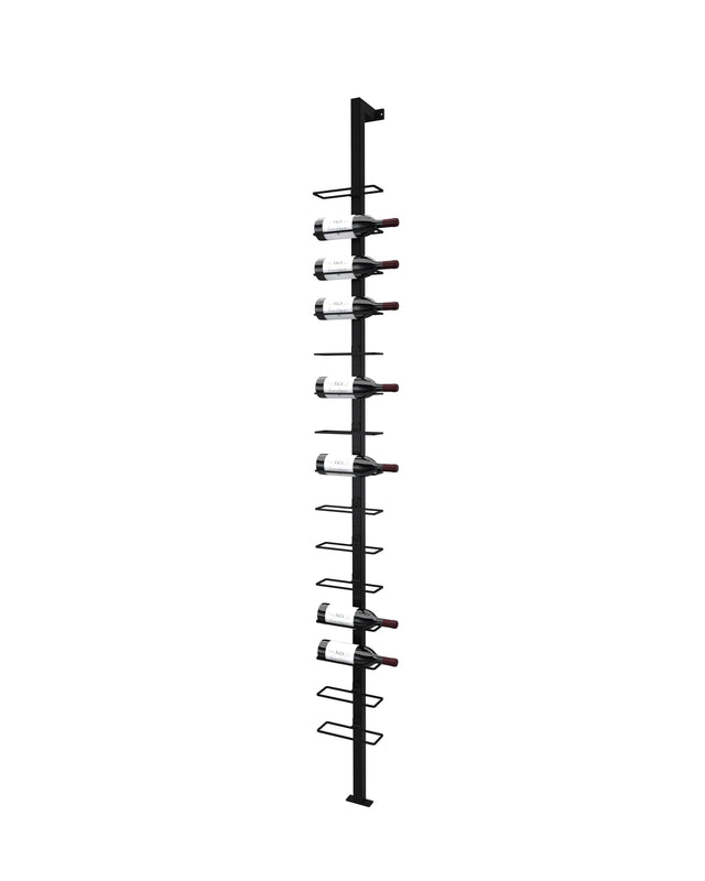 Modular wine cellar column floor to wall with label-forward bottle display by The Rack Co Canada