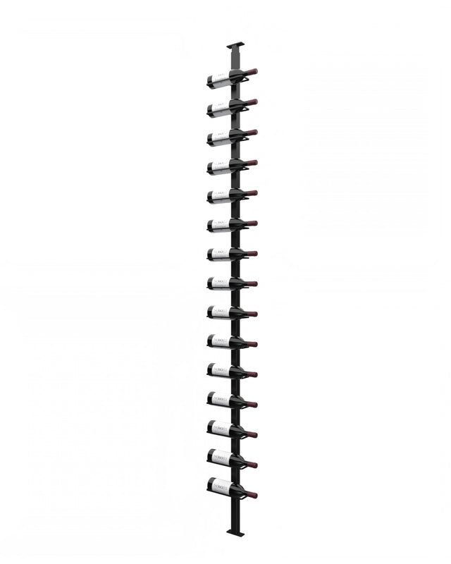 Orford 9ft floor-to-ceiling wine cellar column with 15 bottle holders and single-depth display by The Rack Co in Québec Canada