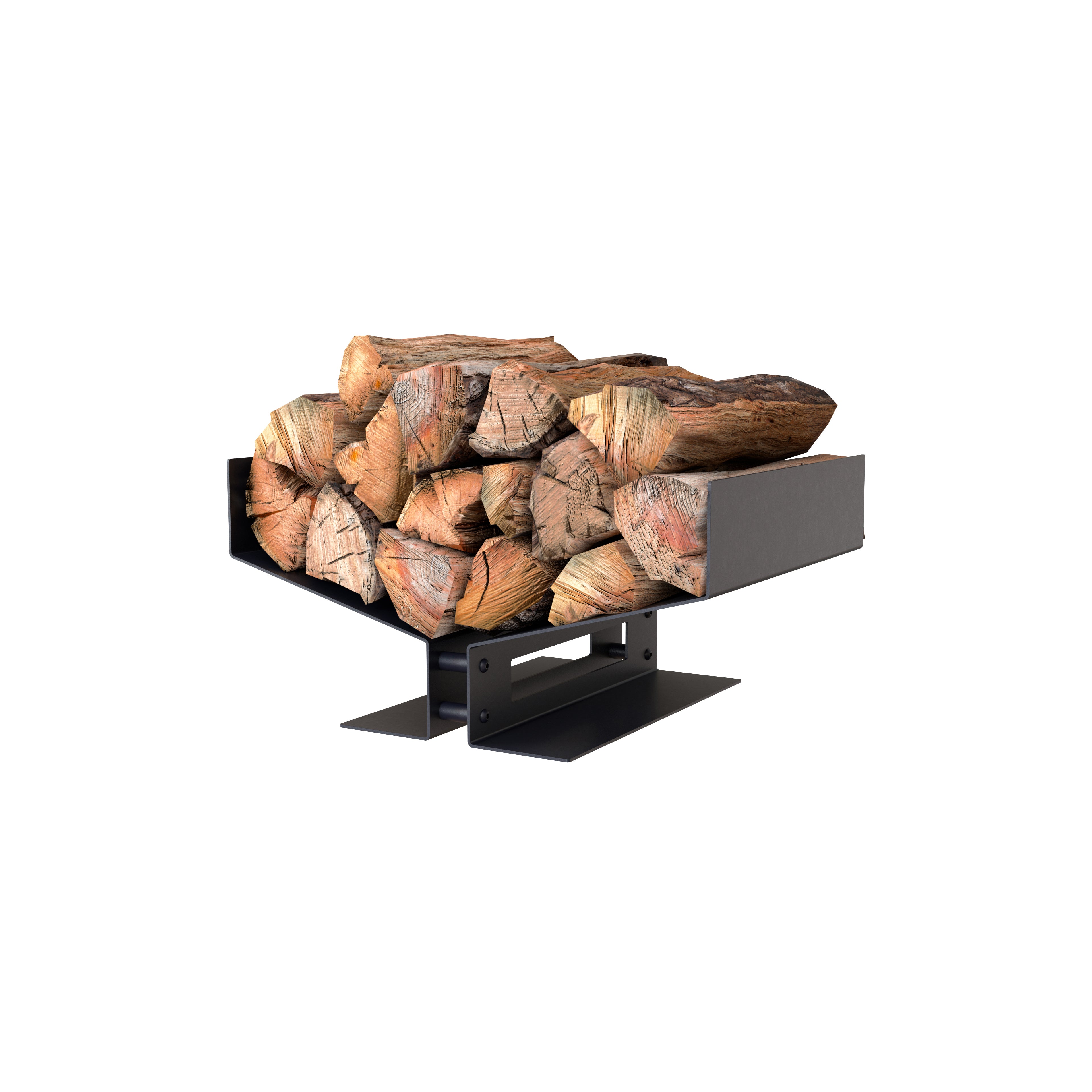 Burn Rack Layout The Rack Co - Midcentury Modern Firewood Rack – The Rack Co.